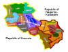 THE MAP of Republic of Armenia and Republic of Nagorno-Karabakh