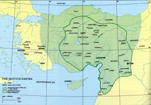 Map of Hittite Empire