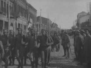 Armenian military parade in Kars - 1919