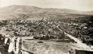 Ruins of Shushi after Azerbaijani army destroyed the city on March 23, 1920