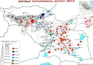 Demographic map of Samtskhe-Javakkh 1914