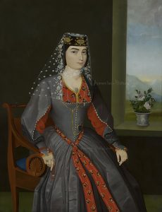 Portrait of Armenian Woman (Shushanik Nadiryan) (1840-1850)
By renowned Armenian artist Hakob Hovnatanyan (1806 - 1881)