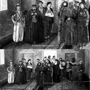 Provincial Armenian Wedding in Moush, Western Armenia, 1886/1890 by Garabed Nichanian