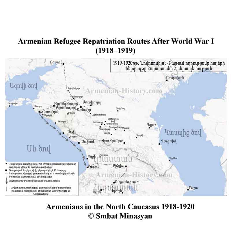Armenian Refugees and Repatriation After World War I (1918–1919)