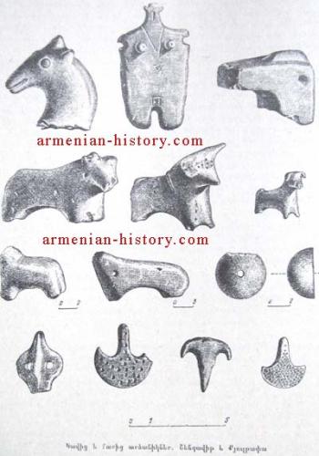 Ancient Armenian stone statuettes -  from Shengavit and Qyultapa