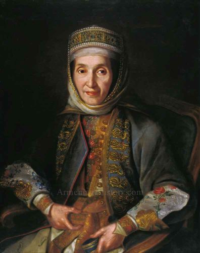 Anna Lazareva. Portrait by Ivan Argunov, 1769.