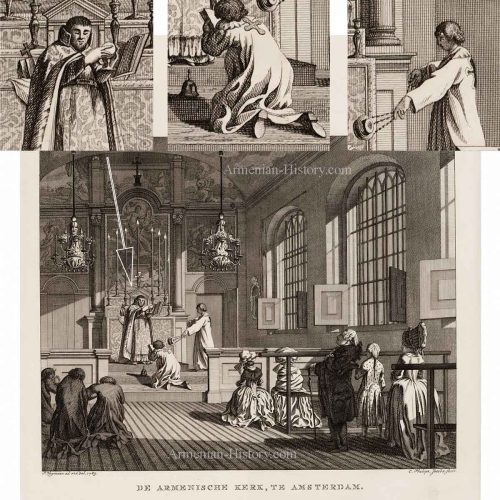 A service of the Armenian Church. Print by C. Philips Jacobsz. and P. Wagenaar, 1783. City Archives Amsterdam.