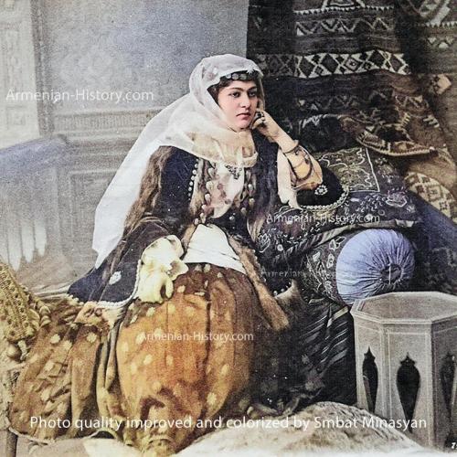 Armenian woman from Shamakhi, Baku Governorate, late 19th century